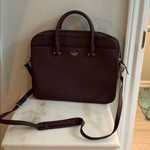Kate Spade Burgundy Laptop Bag